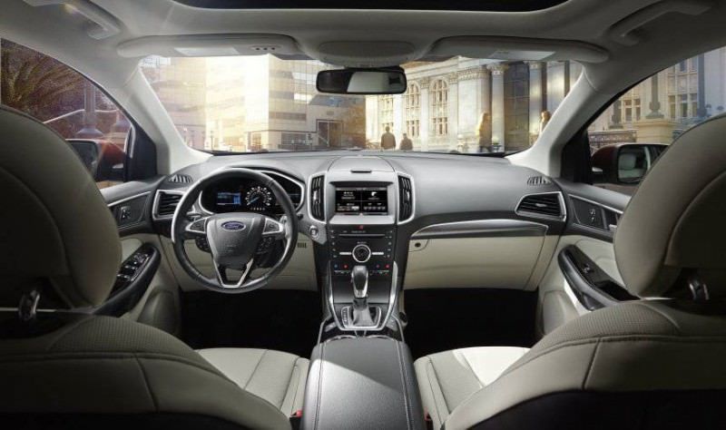 Car Revs Daily.com 2015 Ford Edge Sport and Titanium INTERIOR 25 800x474 photo