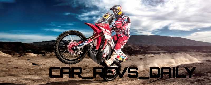 Helder Rodriguez  ( Honda HRC Team ) performs during the in 2014 Dakar Team Activations. Spain on October 28th, 2013