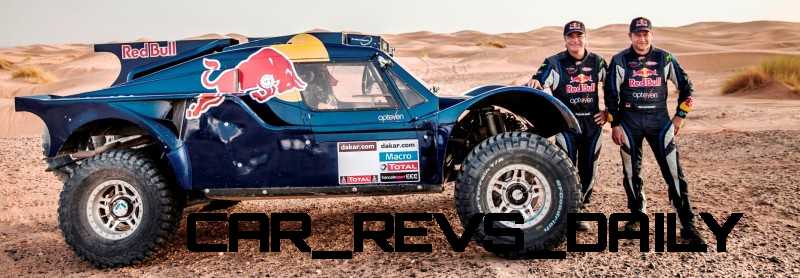 Carlos Sainz and Timo Gottschalk during the preparations of Dakar 2014 in Arfoud, Morocco, on October 9th, 2013