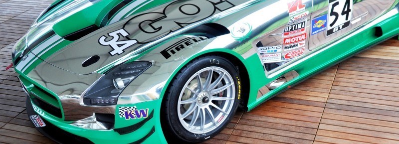 Black Swan SLS AMG GT3 In Detail -- Incredibly Fascinating Aerodynamic Solutions Under Disguise Mirror Wraps 13