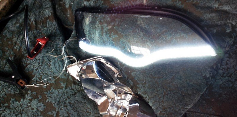 DIY LED Headlights - HID Lowbeams 6X 20cm LED Flexstrips_7192001108_l