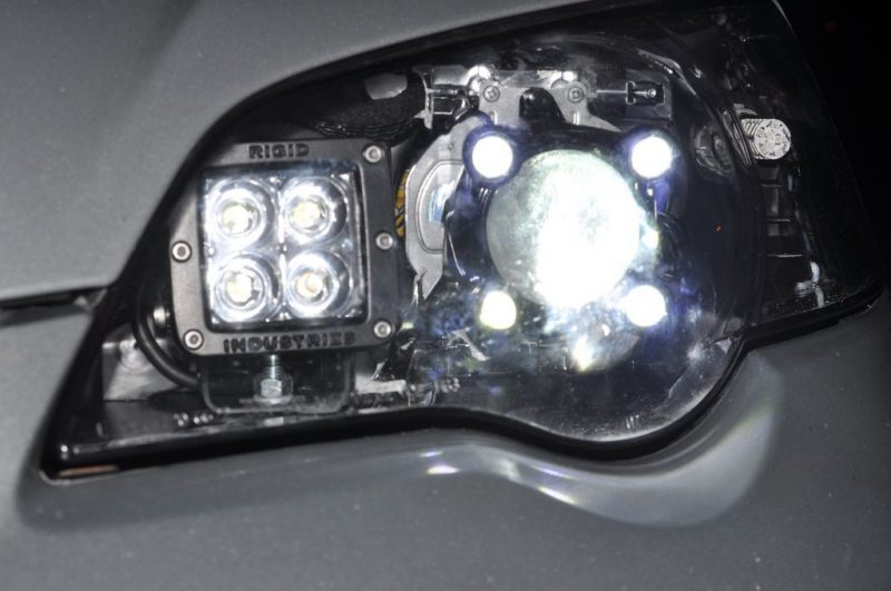 Subaru Legacy GT DIY LED Headlights v80 - quad 3W_8187193312_l