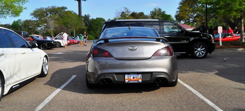 2014 Hyundai Genesis Coupe 3.6 R-Spec at Cars & Coffee - Wearing Custom Lime Green Wheels17