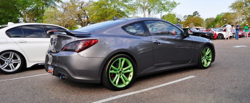 2014 Hyundai Genesis Coupe 3.6 R-Spec at Cars & Coffee - Wearing Custom Lime Green Wheels21