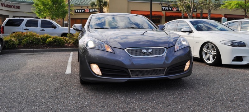 2014 Hyundai Genesis Coupe 3.6 R-Spec at Cars & Coffee - Wearing Custom Lime Green Wheels4