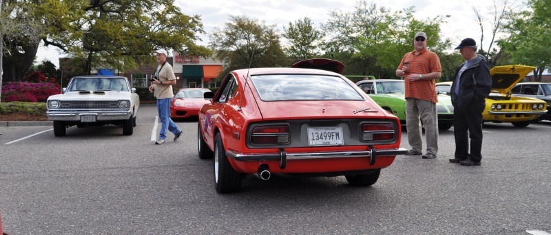 Classic Sports Car Showcase -- Datsun 240Z at Cars & Coffee -- Immaculate in 30 Glowing Orange Photos 20