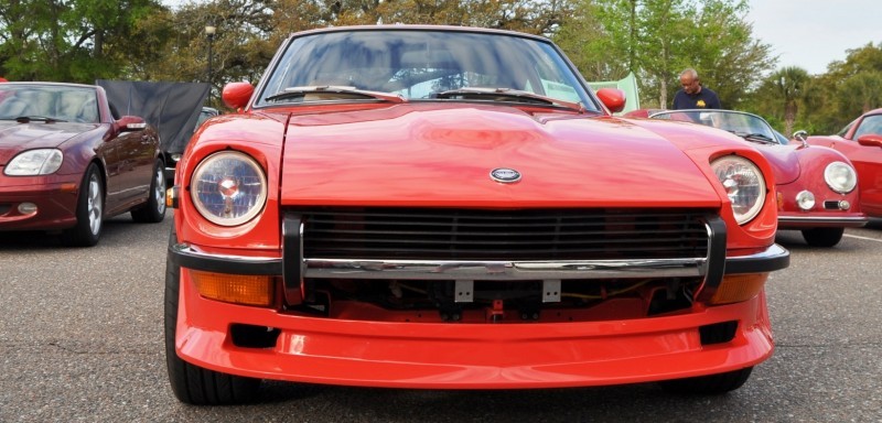 Classic Sports Car Showcase -- Datsun 240Z at Cars & Coffee -- Immaculate in 30 Glowing Orange Photos 4