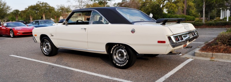 Mini Musclecar Is Ready To Boogie! 1973 Dodge Dart Swinger at Charleston, SC Cars and Coffee 13