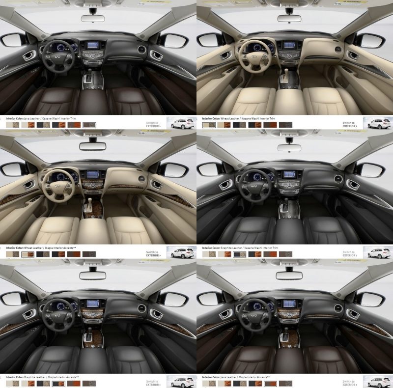 QX60 COLORS INTERIOR