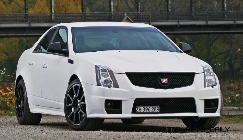 2012 Cadillac CTS-V with Satin White Wrap by CAMSHAFT 15