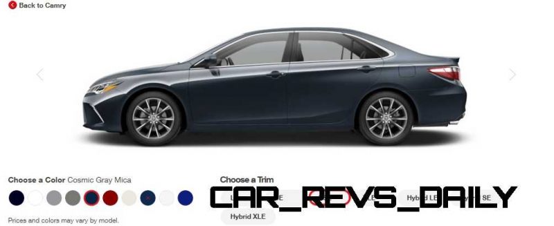 2015 Toyota Camry XSE Colors 21