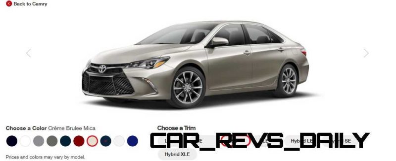 2015 Toyota Camry XSE Colors 30