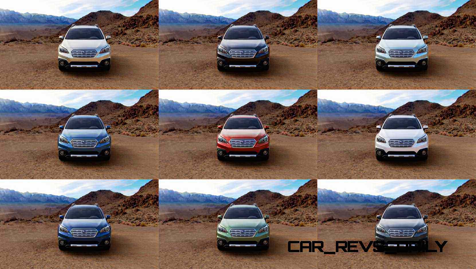 2019 Subaru Outback Color Chart