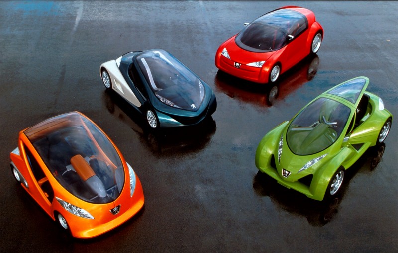 Concept Flashback - 2000 Peugeot City Toys - Kartup, Vroomster, eDoll and Bobslid 1