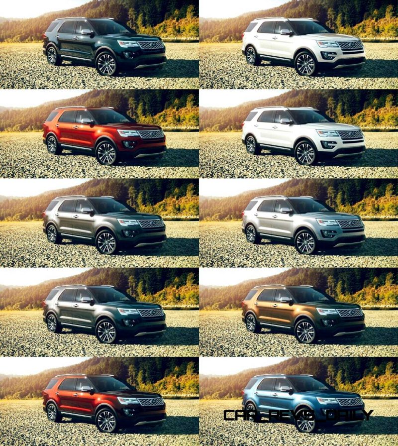 2016 Ford Explorer Color Chart