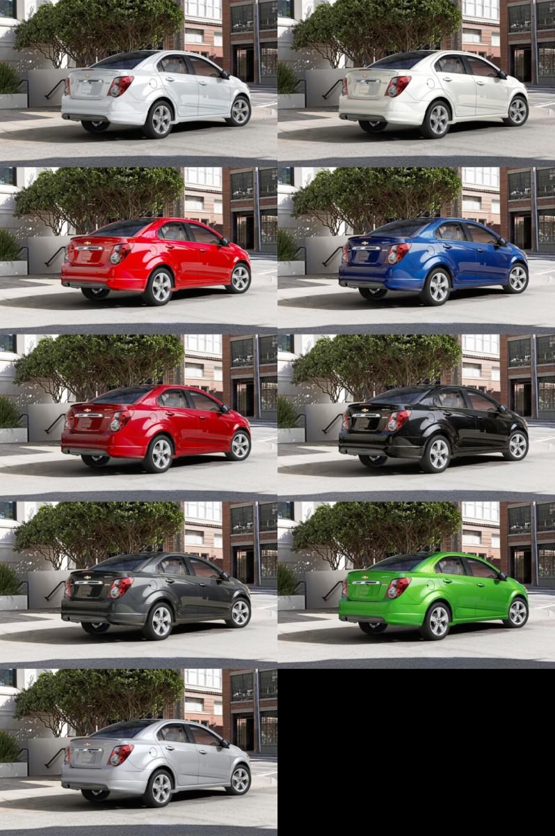 2015 Chevy Sonic RS Sedan COLORS and Buyers Guide Info 32-tile