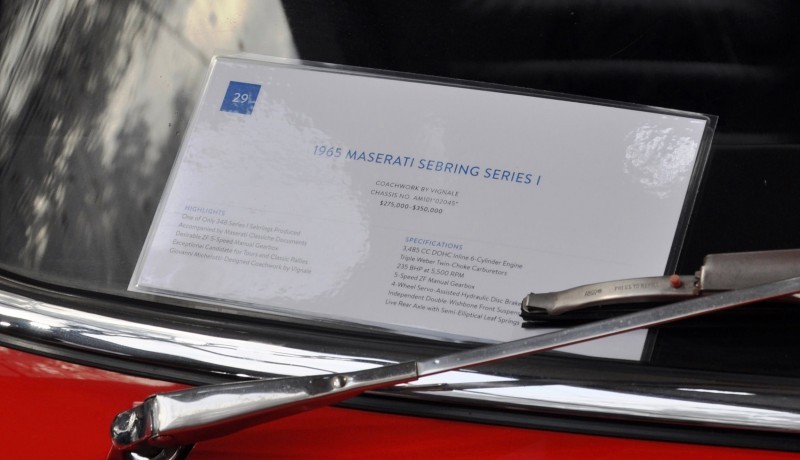 1965 Maserati Sebring Red 5