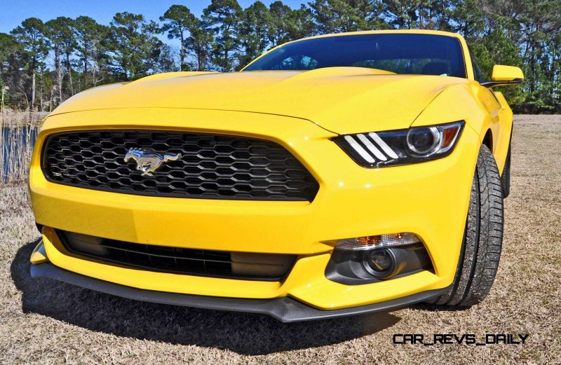 2015 Ford Mustang EcoBoost in Triple Yellow 49