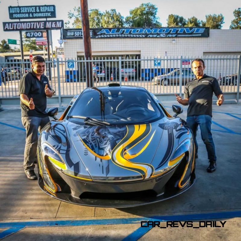 StickerCity 2015 McLaren P1 Black Chrome Art Car 13
