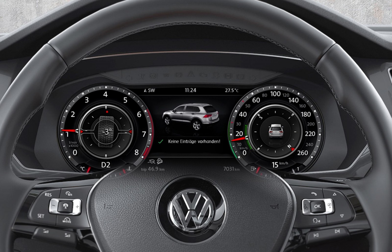 Volkswagen Tiguan headup display