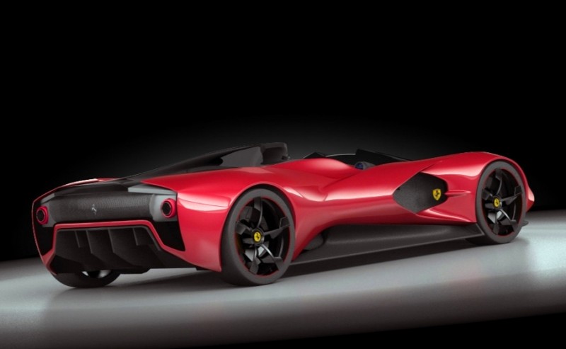 2017 Maserati MC12 Possibly Based on LaFerrari Aliante Spyder by Turin Design Students 10
