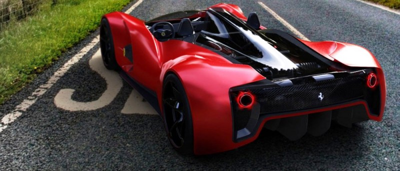 2017 Maserati MC12 Possibly Based on LaFerrari Aliante Spyder by Turin Design Students 17
