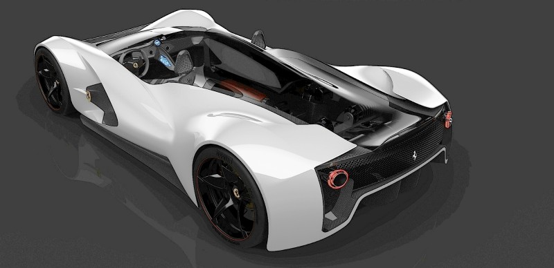 2017 Maserati MC12 Possibly Based on LaFerrari Aliante Spyder by Turin Design Students 31