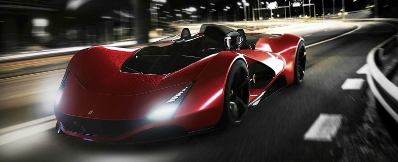 2017 Maserati MC12 Possibly Based on LaFerrari Aliante Spyder by Turin Design Students 34