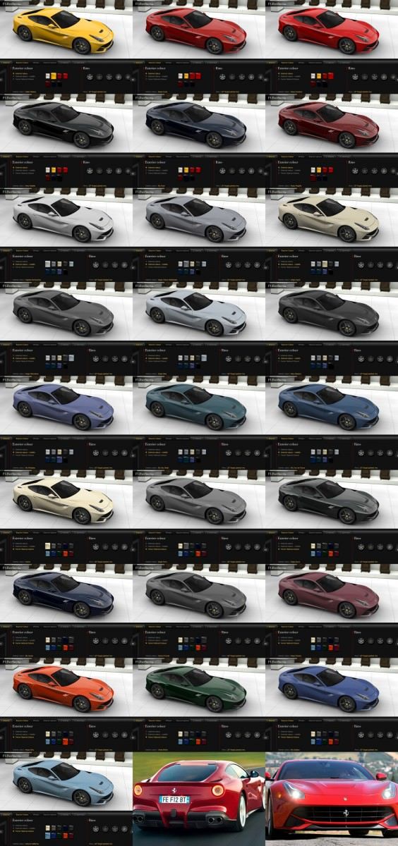 Car-Revs-Daily-tile Ferrari F12 COLORS all