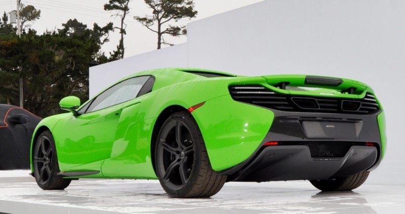 Car-Revs-Daily.com 2014 McLaren 650S Spider MANTIS GREEN Pebble Beach 1