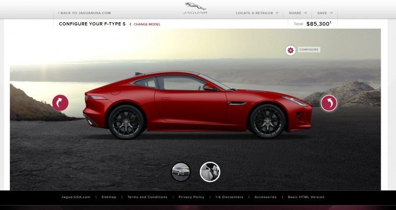 Car-Revs-Daily.com 2015 JAGUAR F-Type S Coupe - Options, Exteriors and Interior Colors Detailed69