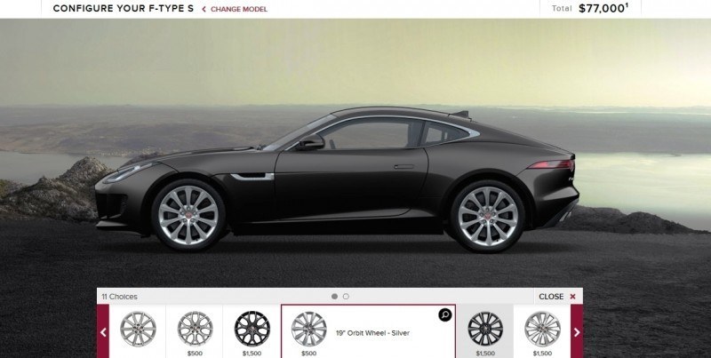 Car-Revs-Daily.com 2015 JAGUAR F-Type S Coupe - Options, Exteriors and Interior Colors Detailed7