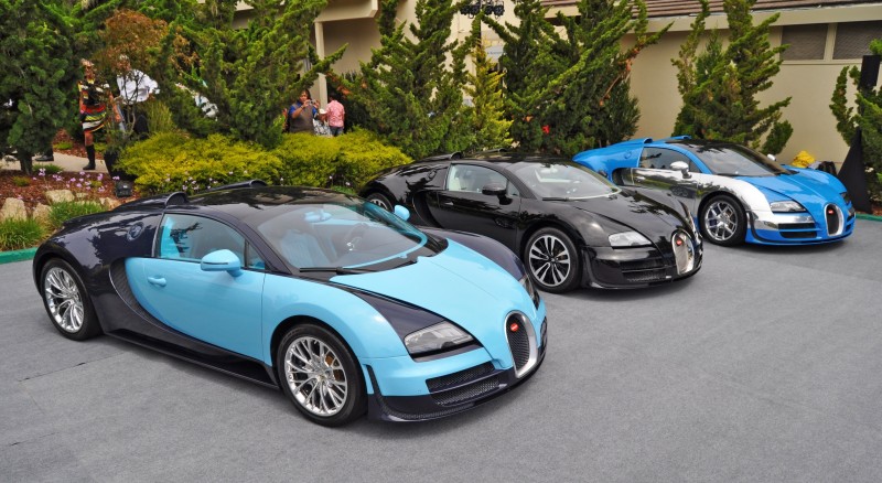 Car-Revs-Daily.com All Six Bugatti Veyron Legends Together In Pebble Beach 2014 4