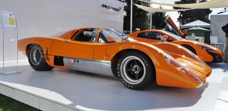 Car-Revs-Daily.com Hypercar Icons - 1969 McLaren M6B GT with 2014 McLaren 650S at The Quail  14