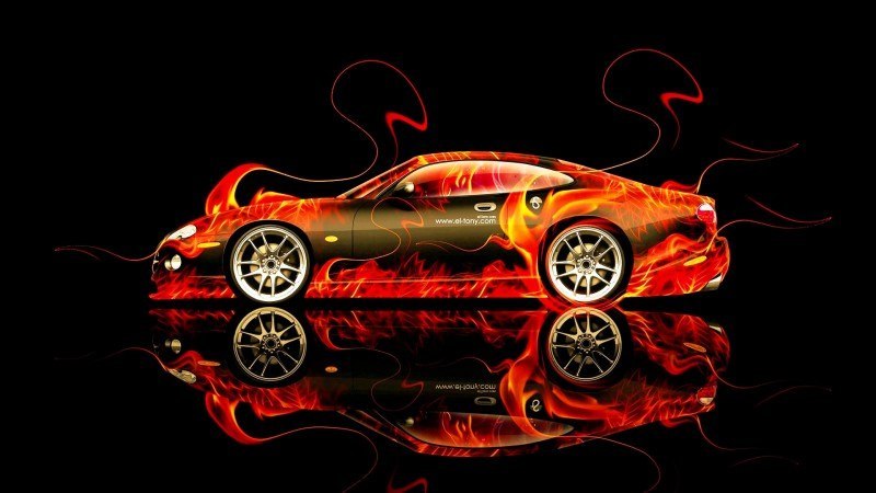 Design Talent Showcase - El-Tony.com Brings Sensual Elements Fire and Water to YOUR Car Wallpapers 18