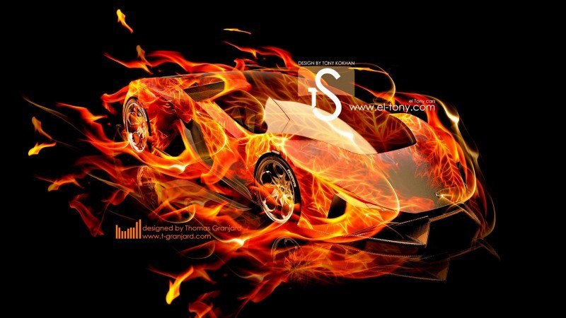 Design Talent Showcase - El-Tony.com Brings Sensual Elements Fire and Water to YOUR Car Wallpapers 21