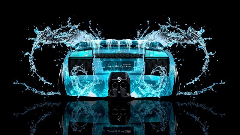 Design Talent Showcase - El-Tony.com Brings Sensual Elements Fire and Water to YOUR Car Wallpapers 24