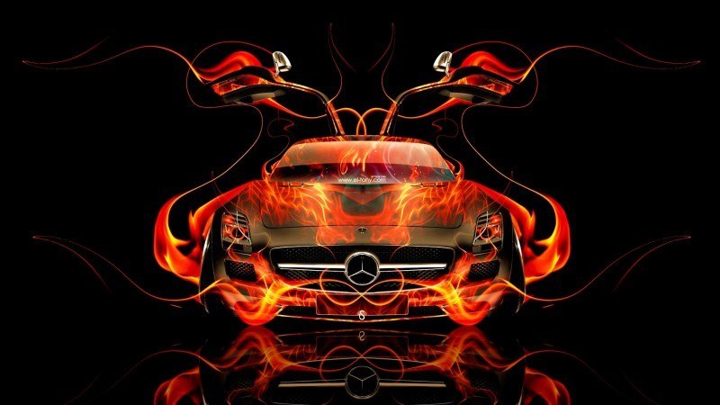 Design Talent Showcase - El-Tony.com Brings Sensual Elements Fire and Water to YOUR Car Wallpapers 30