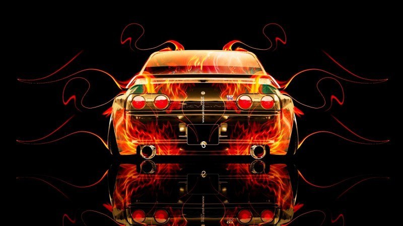 Design Talent Showcase - El-Tony.com Brings Sensual Elements Fire and Water to YOUR Car Wallpapers 33