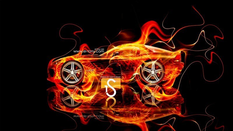 Design Talent Showcase - El-Tony.com Brings Sensual Elements Fire and Water to YOUR Car Wallpapers 6