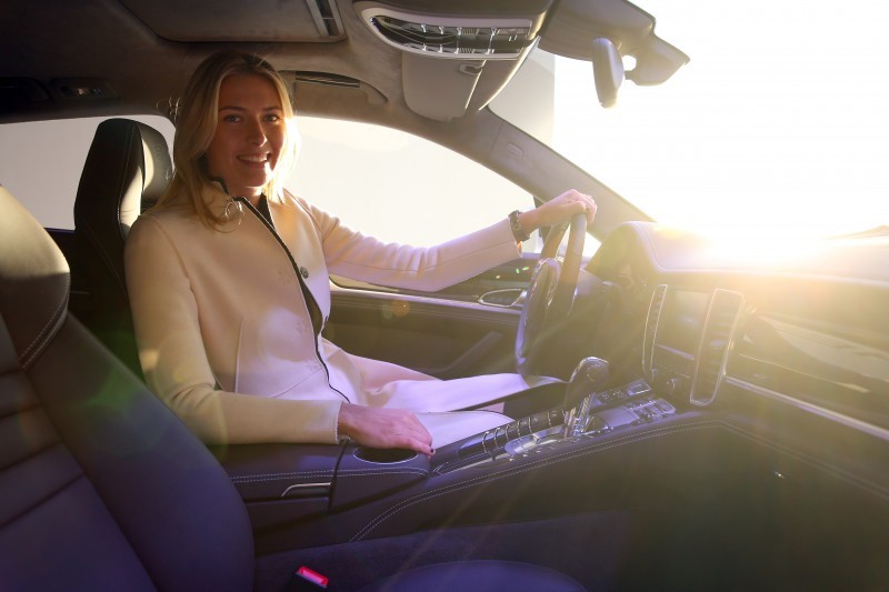 Maria Sharapova attends Porsche presentation at the Rodina Grand Hotel & Spa in Sochi