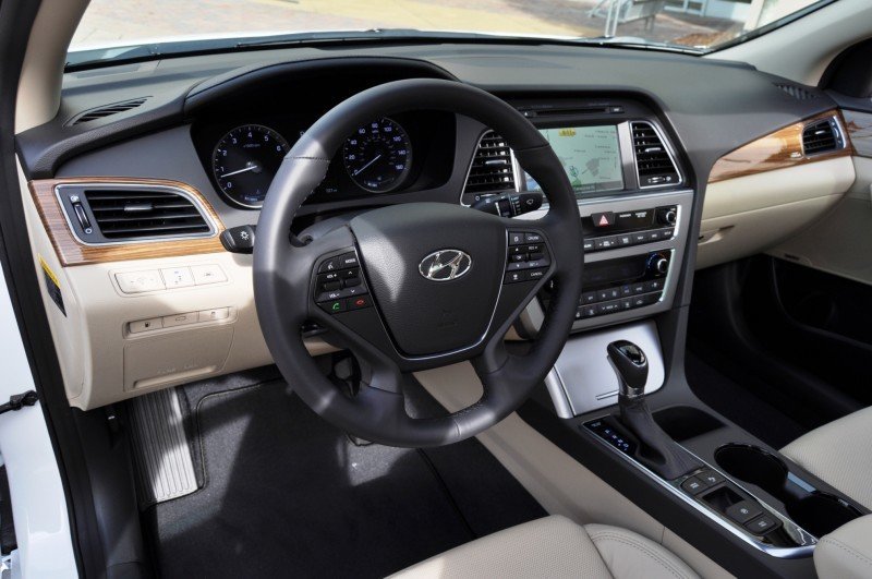 Road Test Review 2015 Hyundai Sonata Interior Focus