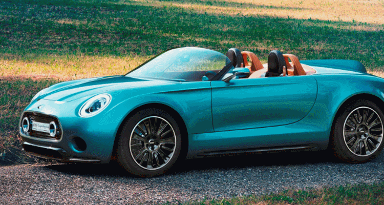 2014 MINI Superleggera Concept is Dreamy Roofless Speedster GIF