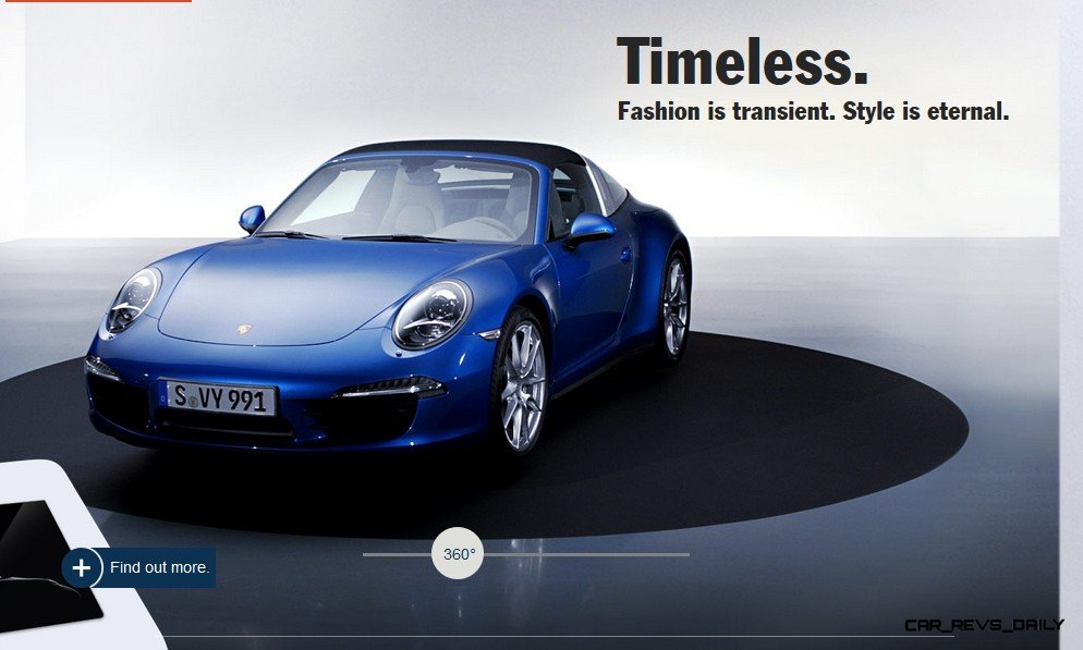 2014 Porsche 911 Targa4 and Targa4S - Roof Animations of 400HP Surf 'n ...