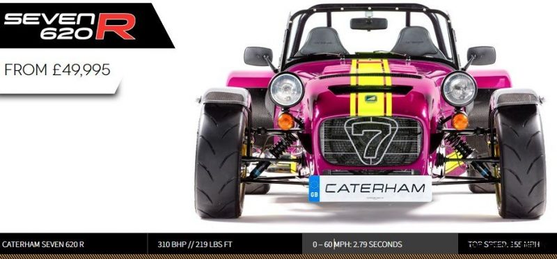 Caterham Coming to America!  620R to be sold by Superformance (Without An Engine