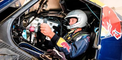 Ronan Chabot gets ready to run during the preparations of Dakar 2014 in Arfoud, Morocco, on October 10th, 2013