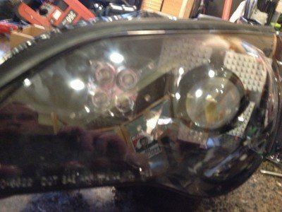 DIY LED headlights v70 - 4X White LED 48-SMD DRL_8170667088_l