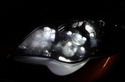 subaru legacy gt DIY led headlights and emblem_8216492832_l