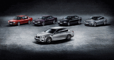 BMW M5 30th Header GIF