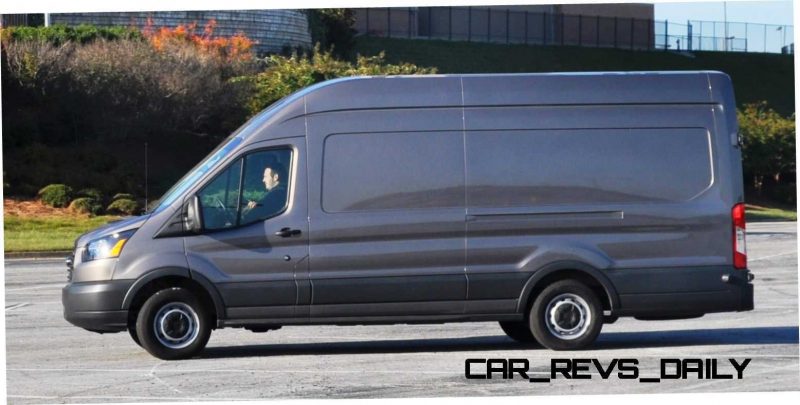 HD Track Drive Review - 2015 Ford Transit PowerStroke Diesel High-Roof, Long-Box Cargo Van 20